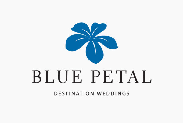Blue Petal Destination Weddings Logo by HCD