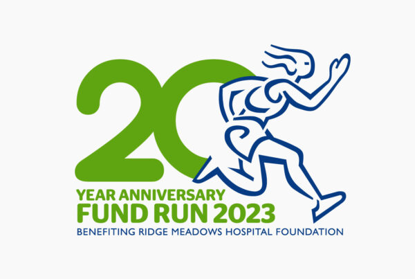 Fund Run 20 Years Logo by HCD