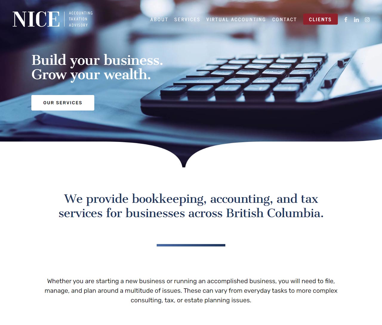 Nice Accounting Website by HCD