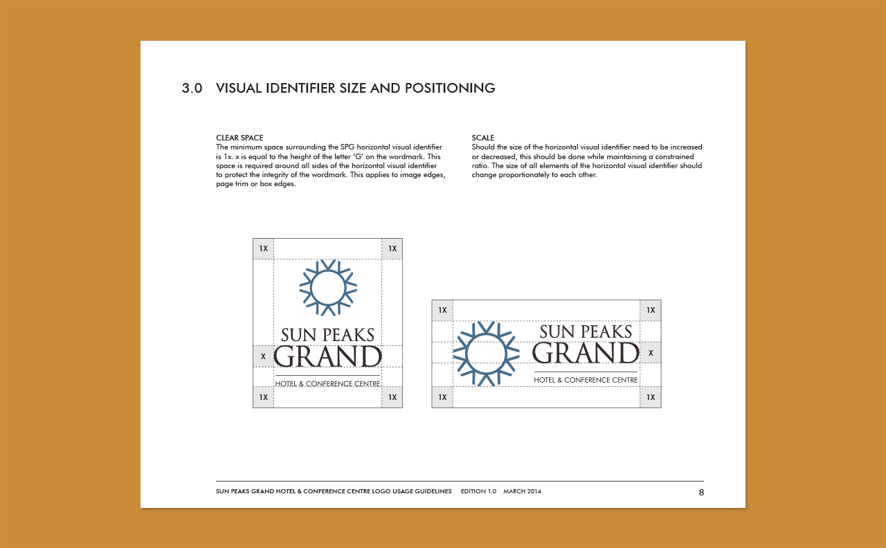 Sun Peaks Grand Hotel Logo Guidelines by HCD