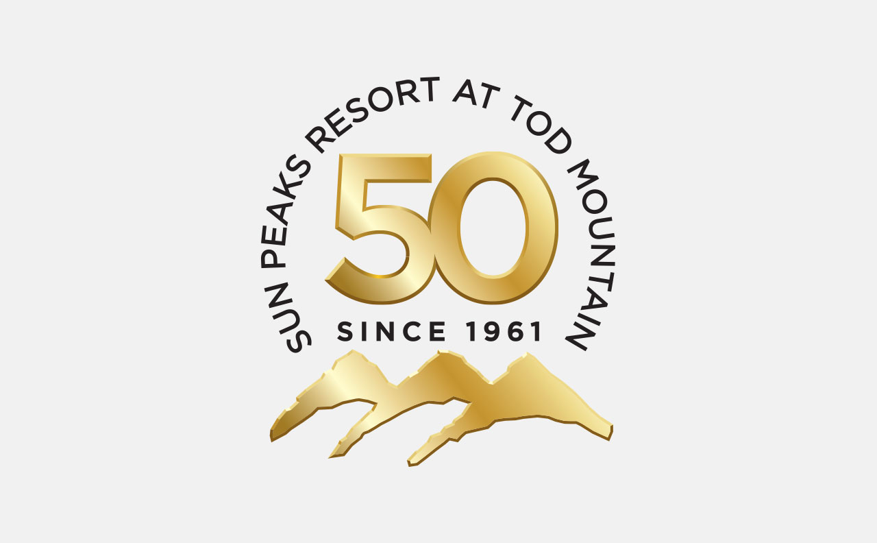 Sun Peaks Resort 50 Anniversary Logo by HCD