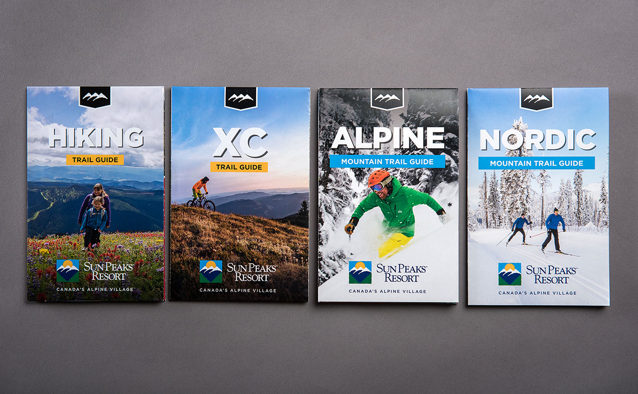 Sun Peaks Resort Trail Map Covers by HCD