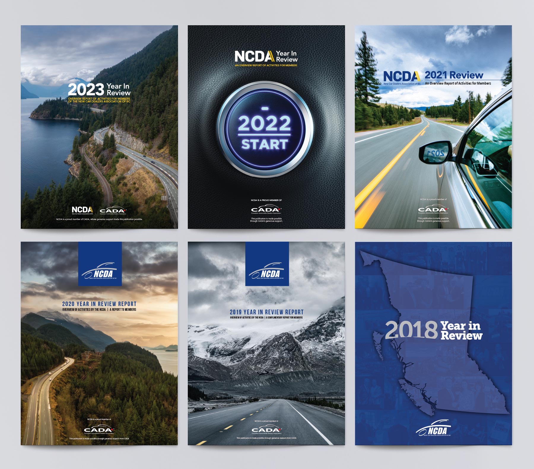 New Car Dealers Association Annual Report Covers