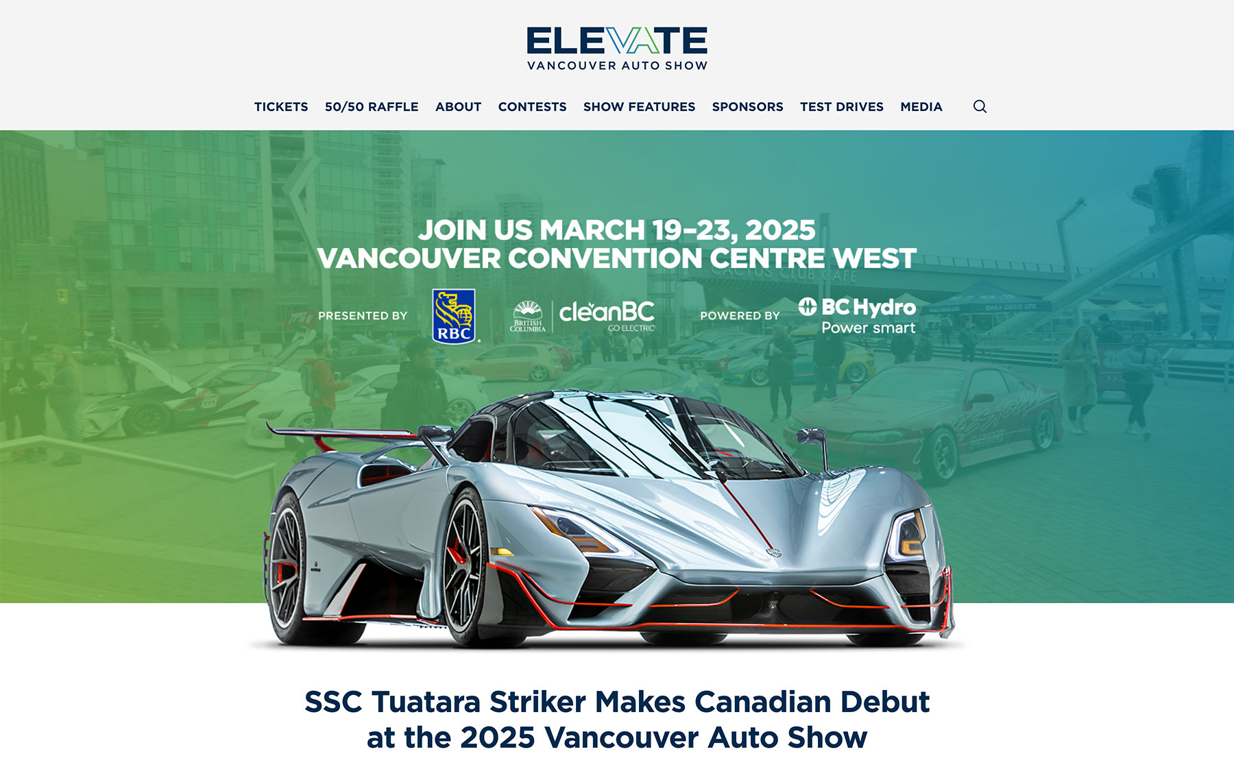 Vancouver Auto Show 2025 Website